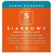 BARWA - Siarkowy Krem Matujacy Antytradzikowy 50 ml
