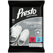PRESTO - Clean And Go Sciereczki Nawilzane Bialych Butow  15