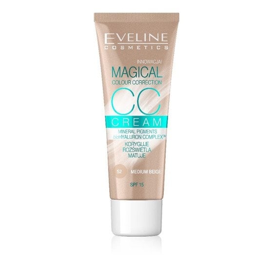 EVELINE Magical Colour Correction Krem CC 52 Średni Beż 30ml