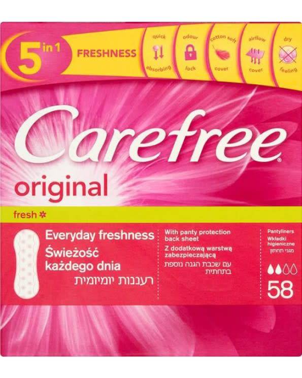 CAREFREE- Wkladki Higieniczne Original Fresh 58szt