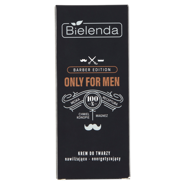 BIELENDA- ONLY FOR MEN BARBER EDITION KREM NAWILŻAJACO -ENERGETYZUJACY,