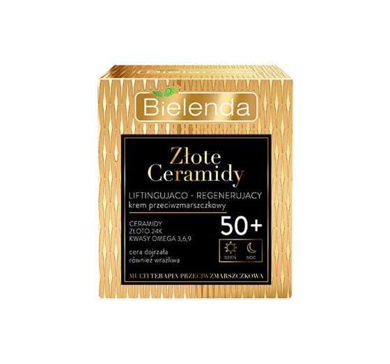 BIELENDA Złote Ceramidy 50+ Krem Liftingująco-Regenerujący 50ml