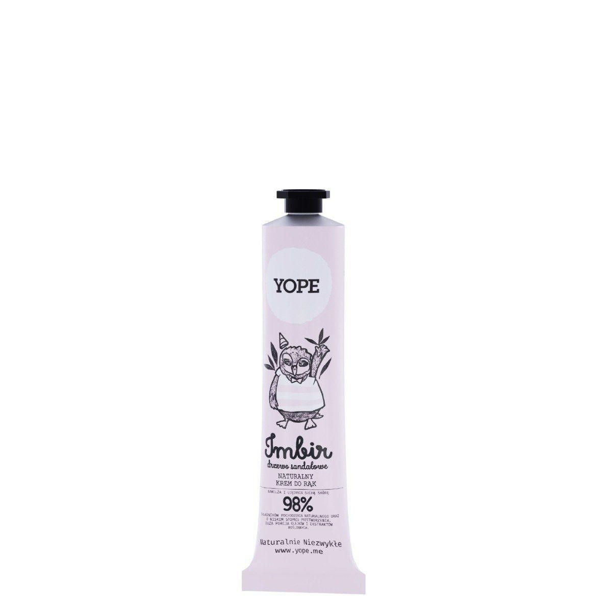 YOPE Krem Do Rąk Imbir I Drzewo Sandałowe 100ml
