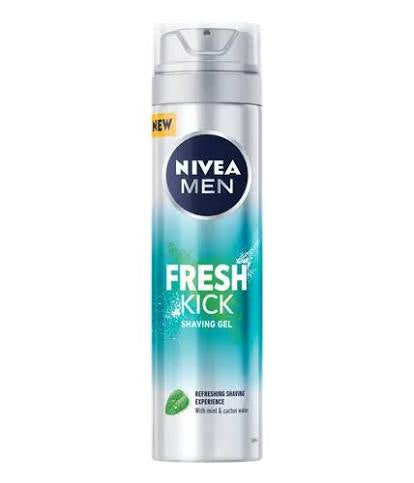 NIVEA MEN FRESH KICK shaving gel Mint and Cactus Water 200ml