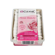 CLEANIC Rose Beauty Paper Stick Biodegradable 200 COTTON BUDS