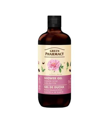 Green Pharmacy SHOWER GEL Damask Rose/Shea Butter 500ml