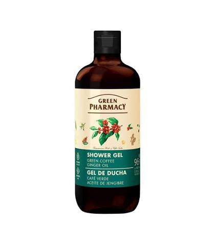 Green Pharmacy SHOWER GEL Green Coffee/Ginger Oil 500ml