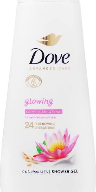 DOVE Rice Water and Lotus Flower GLOWING Body Wash 500ml