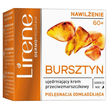 LIRENE BURSZTYN Ujędrniający Krem Przeciwzmarszczkowy NAWILŻENIE 60+