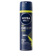 NIVEA MEN - Deep Sport Maxx 72H Black Carbon Spray 150ml