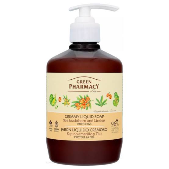 Green Pharmacy CREAMY LIQUID SOAP Sea Buckthorn and Linden 460ml