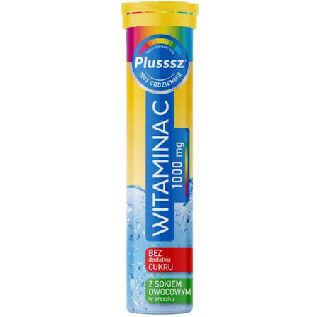 PLUSSSZ Witamina C 1000mg 20 tabletek