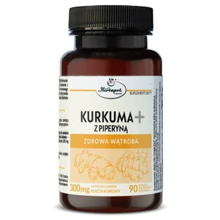 KURKUMA Z PIPERYNĄ Zdrowa Wątroba 90 kapsułek