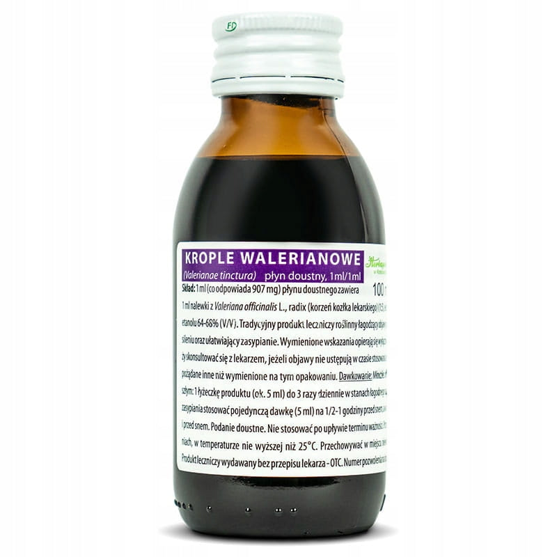 HERBAPOL Krople Walerianowe 100 ml