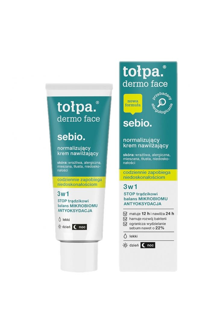 TOŁPA Dermo Face Sebio Normalizujący Krem Nawilżający 40 ml