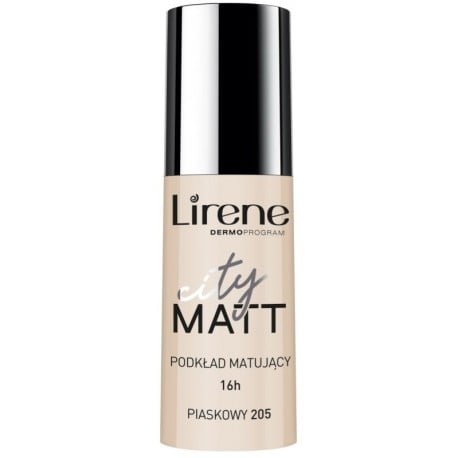 LIRENE City Matt Fluid Matująco-Wygładzający 205 Piaskowy 30ml