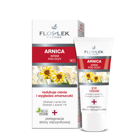 FLOSLEK Arnica Krem Pod Oczy Do Skóry Naczynkowej  30ml