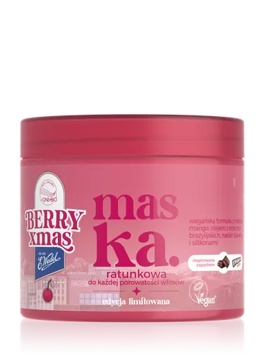OnlyBio x E. Wedel Hair in Balance Maska Ratunkowa do Każdej Porowatości Włosów Inspirowana Zapachem Pawełek Wiśniowy, 200 ml
