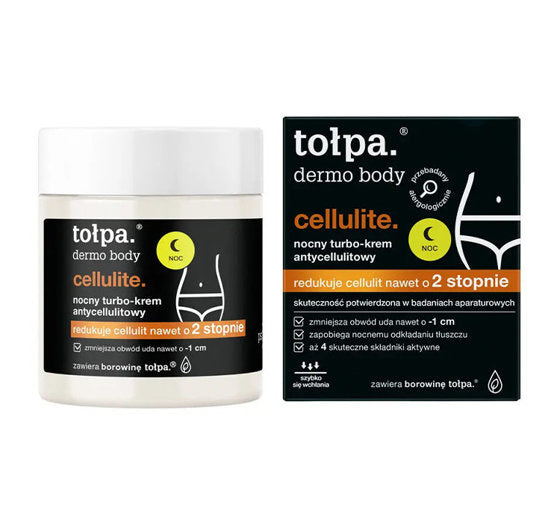 TOŁPA Cellulite Nocny Turbo Krem Antycellulitowy 250ml