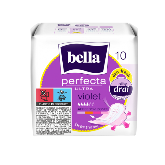 BELLA Perfecta Ultra Violet Silky Drai Podpaski 10 sztuk