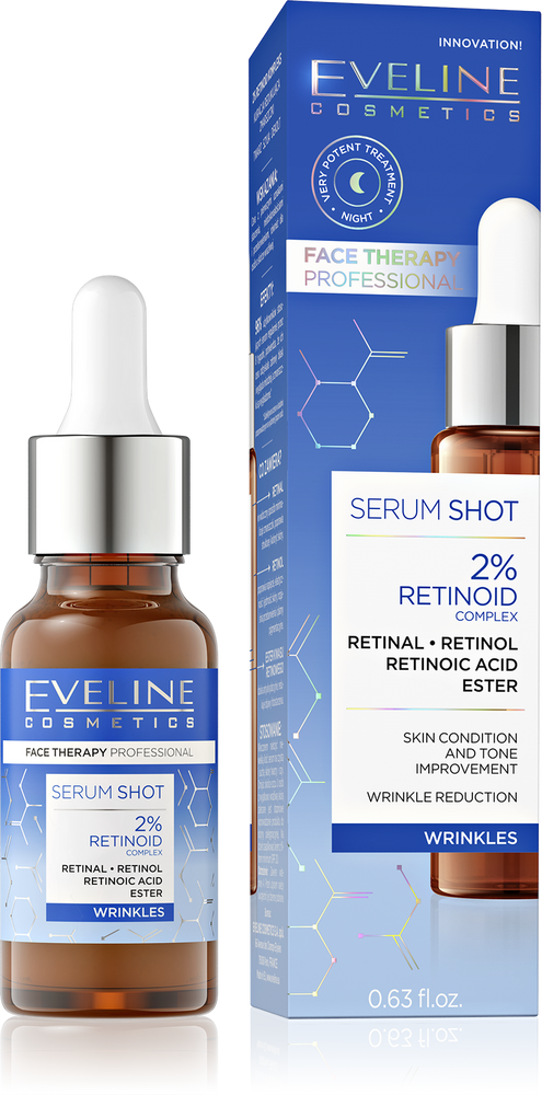 EVELINE - Serum Shot 2% Retinoid Kuracja Przeciwzmarszczkowa 18 ml