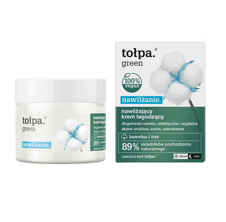TOŁPA Green Nawilżanie Nawilżający Krem Łagodzący 50ml