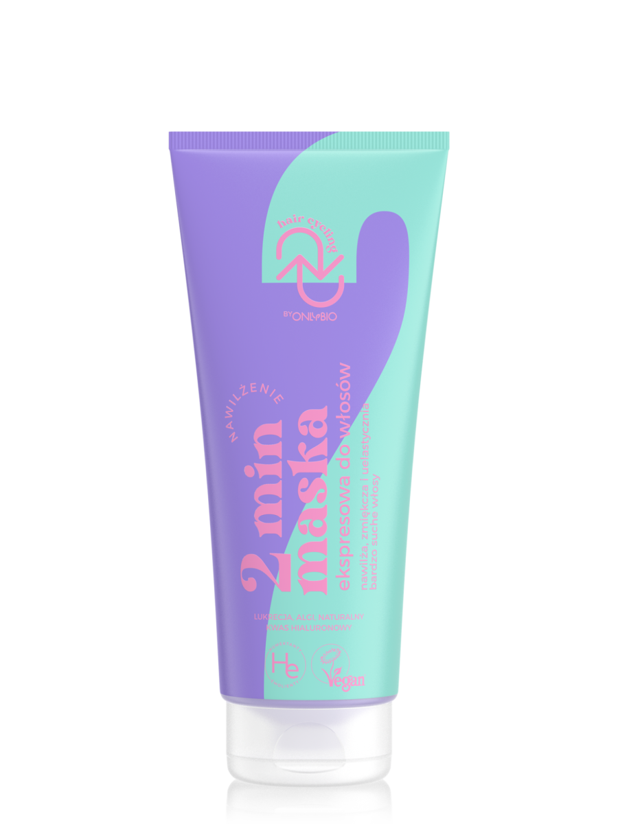Hair Cycling by ONLYBIO Nawilżenie 2 minutowa Maska Ekspresowa Do Włosów 200ml