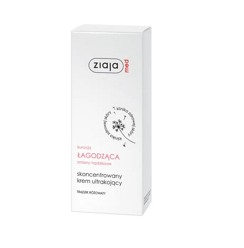 ZIAJA Med Kuracja Łagodząca Krem Ultrakojący Trądzik Różowaty 50ml