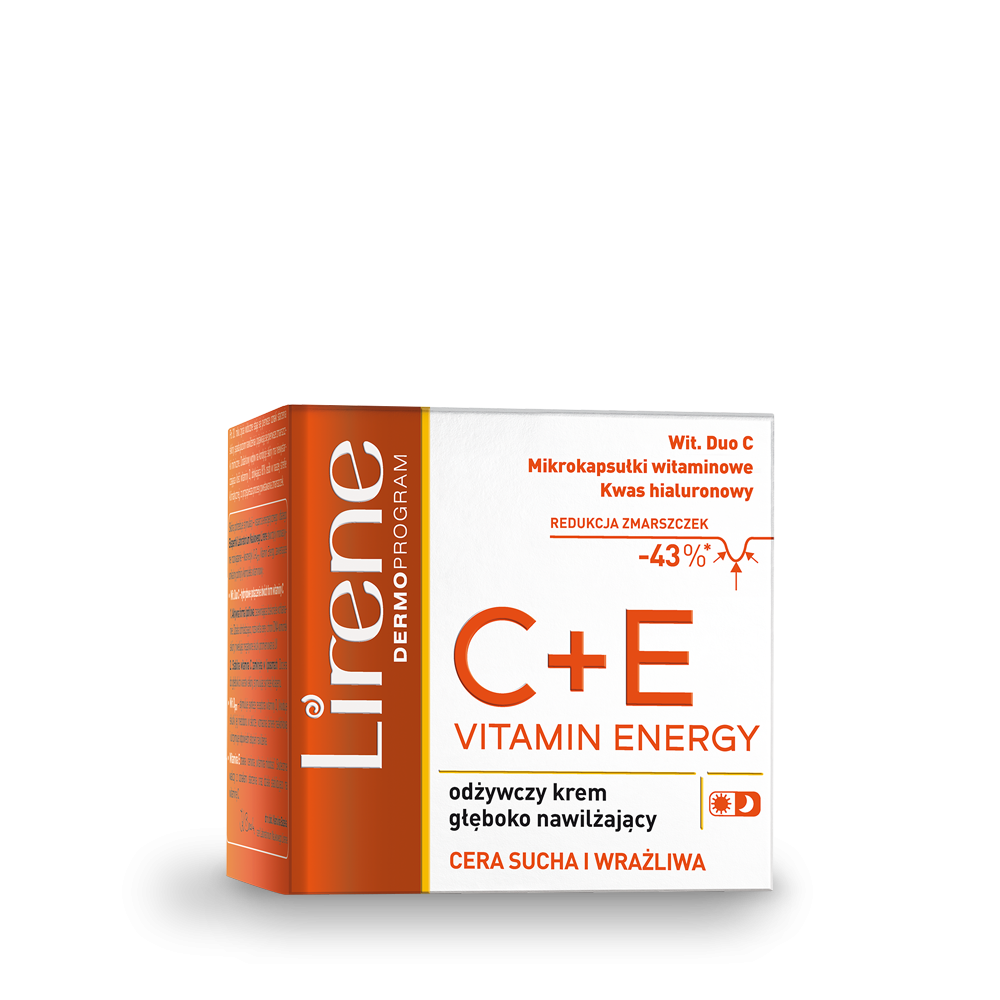 LIRENE C+E Vitamin Energy Odżywczy Krem Głęboko Nawilżający 50ml