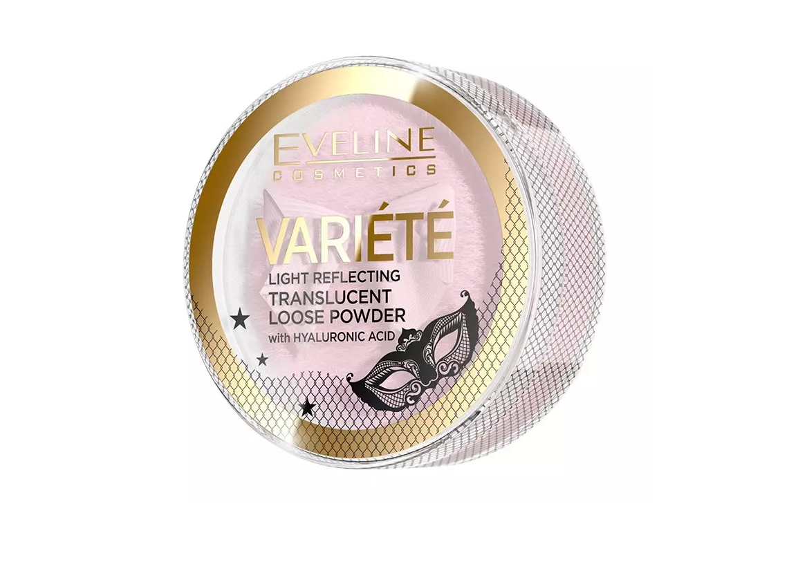 EVELINE Variete Transparentny Puder Sypki Odbijający Światło 6g