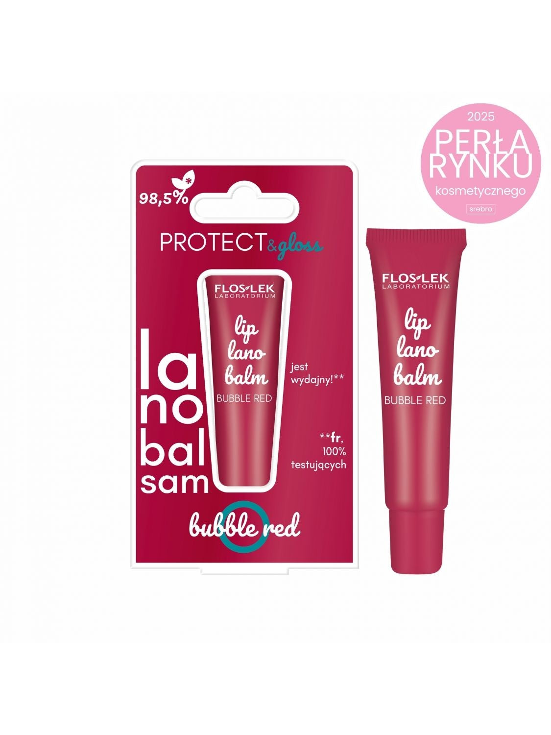 Lip Care Lanobalsam Do Ust Bubble Red 12 g