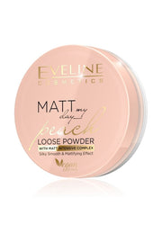 EVELINE Matt My Day Puder Sypki Brzoskwiniowy 6g
