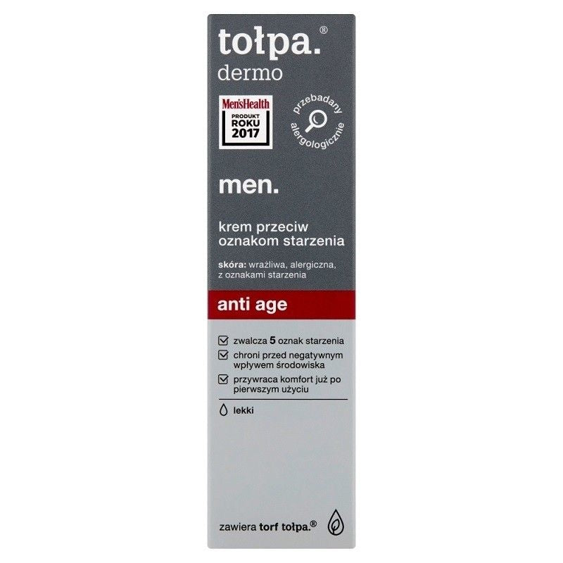 TOŁPA Dermo Men Anti Age Krem Przeciw Oznakom Starzenia 40ml