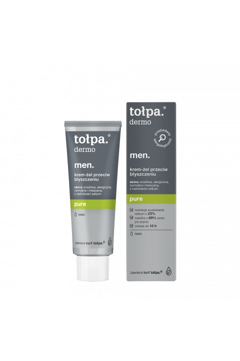 TOŁPA Dermo Men Lekki Krem-Żel Przeciw Błyszczeniu 40 ml