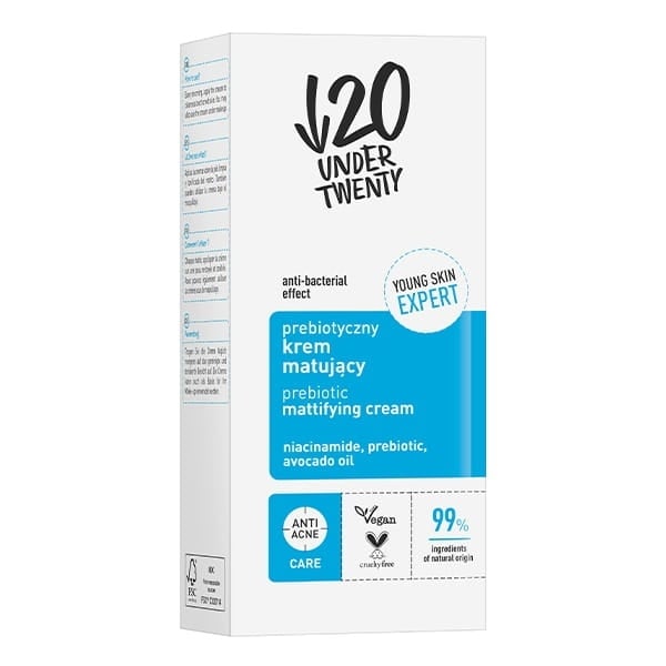 LIRENE  Under 20  Anti Acne Prebiotyczny Krem Do Twarzy 50ml