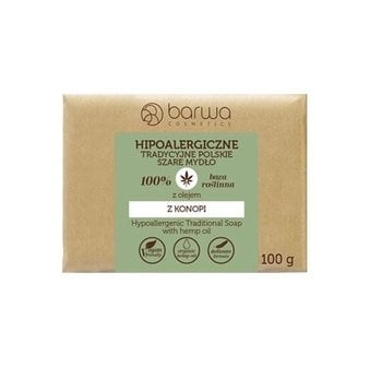 Hipoalergiczne Polskie Szare Mydło Z Olejem Z Konopi 100g