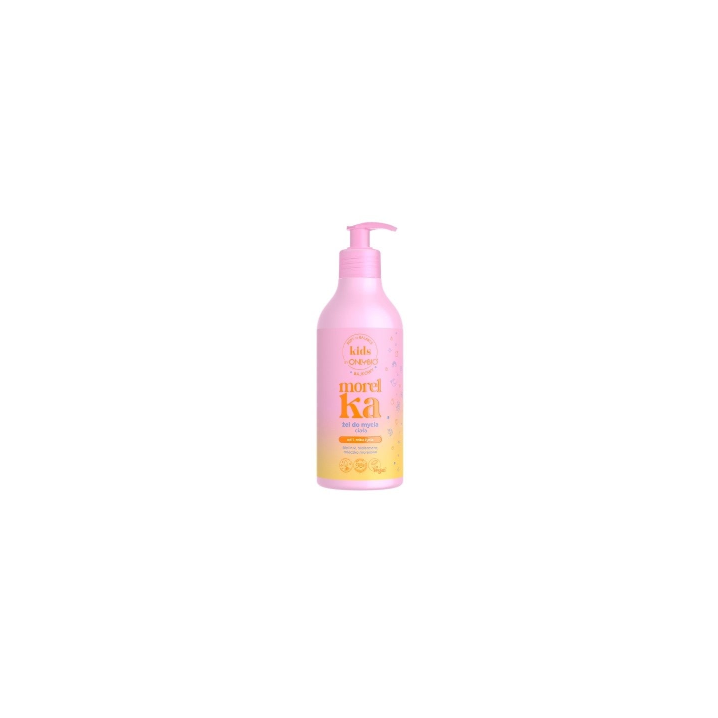 Body in Balance Kids by ONLYBIO Morelka, Bajkowy Żel do Mycia Ciała 400 ml