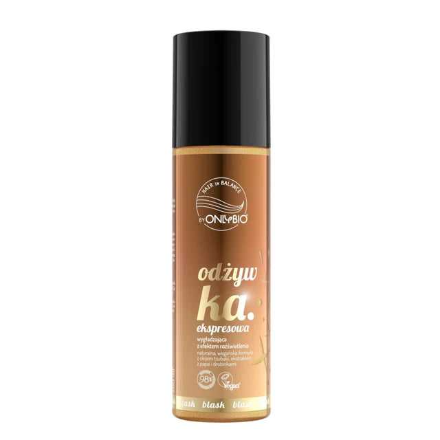 Hair in Balance by ONLYBIO Odżywka Ekspresowa Wygładzająca z Efektem Rozświetlenia 200ml