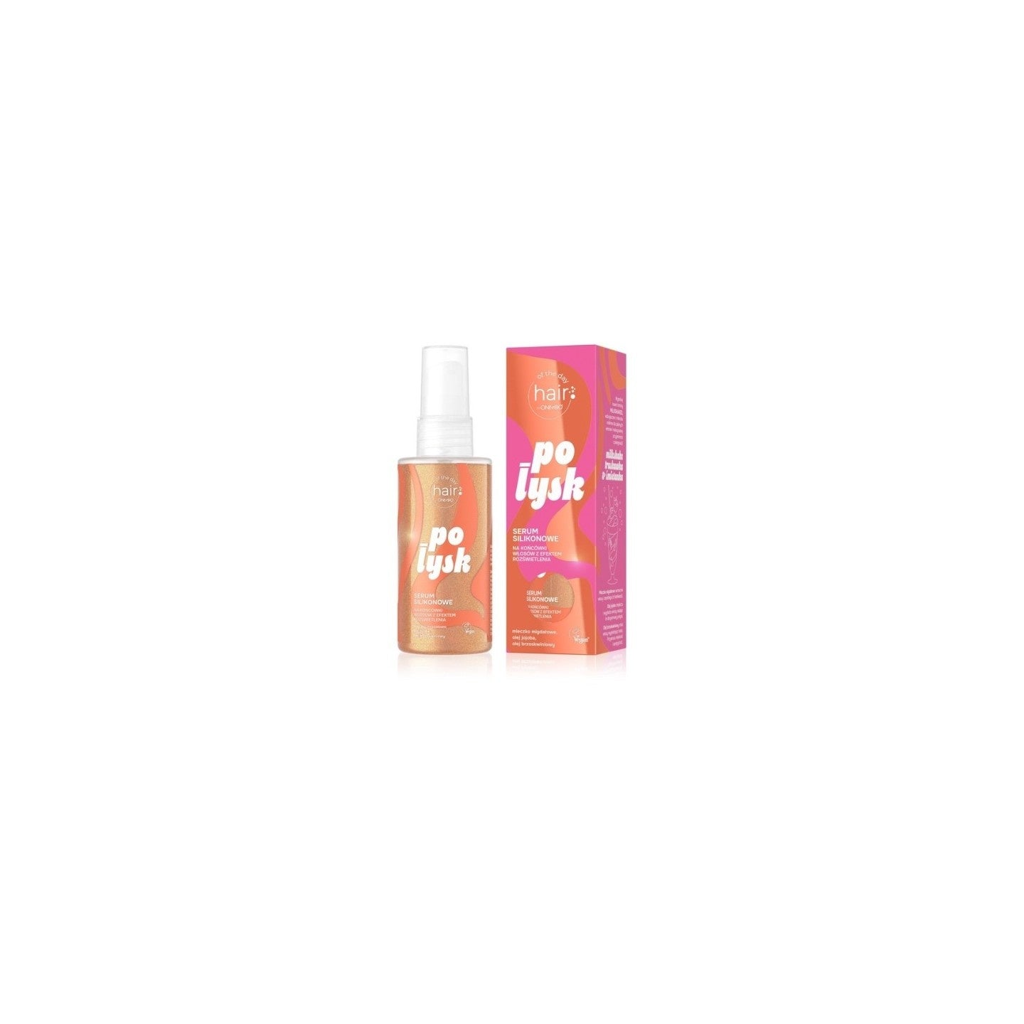 ONLYBIO Hair of the day Połysk Serum Silikonowe do Włosów z Drobinkami 70 ml