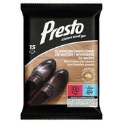 PRESTO - Clean And Go Sciereczki Nawilzane Butow i Wyrobow Ze Skory 15