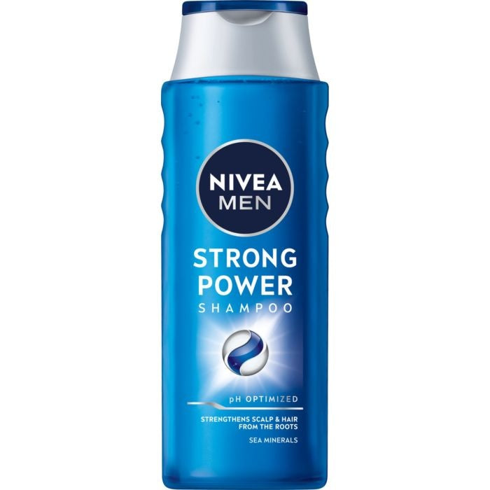 NIVEA MEN Strong Power Szampon Do Włosów Z Minerałami Morskimi 400ml