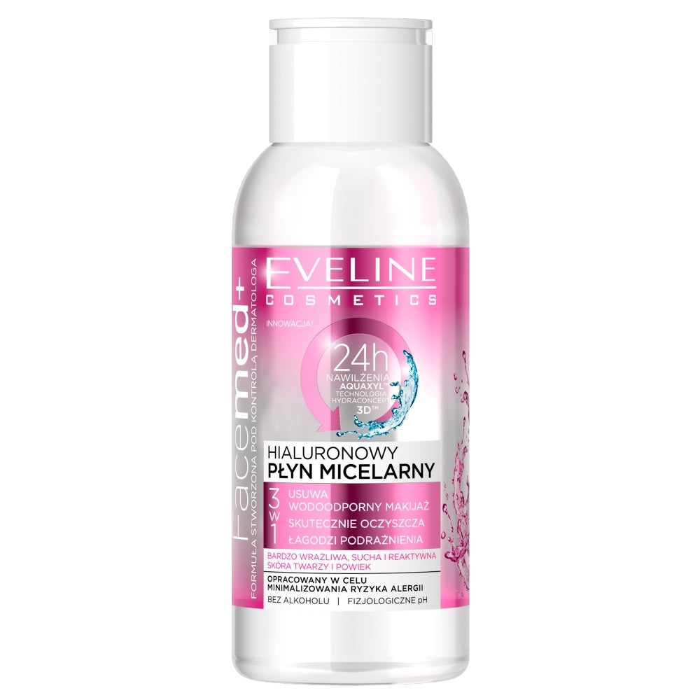 EVELINE  Facemed+Hialuronowy Płyn Micelarny Cera Bardzo Wrażliwa 100ml