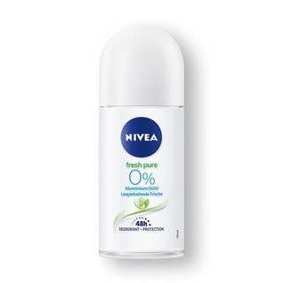 NIVEA- Dezodorant Roll-On Fresh Pure 0% Aluminium Salts 50ml
