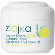 Ziajka Krem z Filtrem SPF 6 Ochrona Niska 50ml