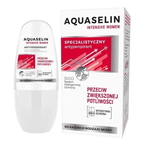 AQUASELIN INTENSIVE WOMEN ANTYPERSPIRANT PRZECIW ZWIĘKSZONEJ POTLIWOŚCI,50ML