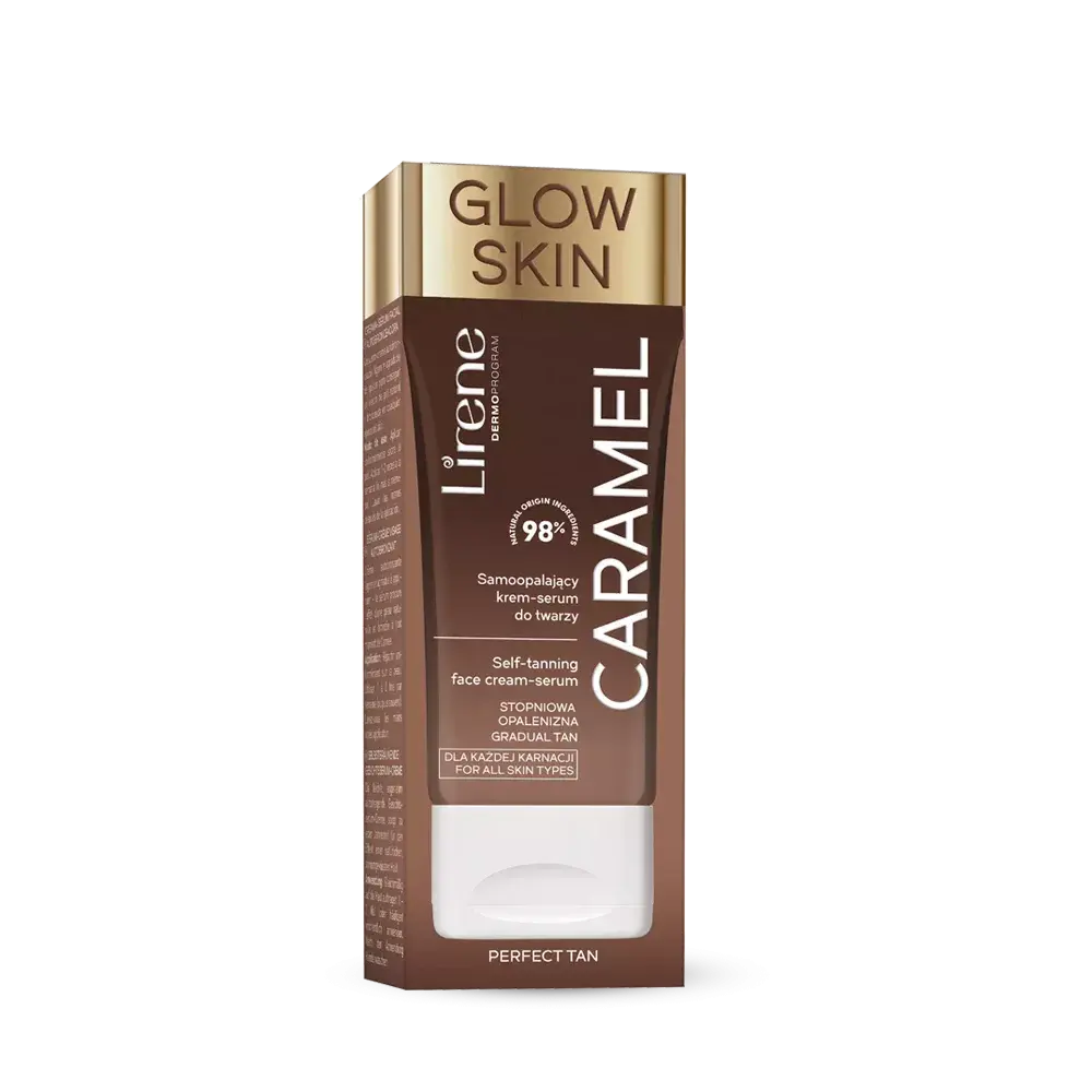 LIRENE - Glow Skin Carmel Samoopalajacy Krem-Serum Do Twarzy 50 ml