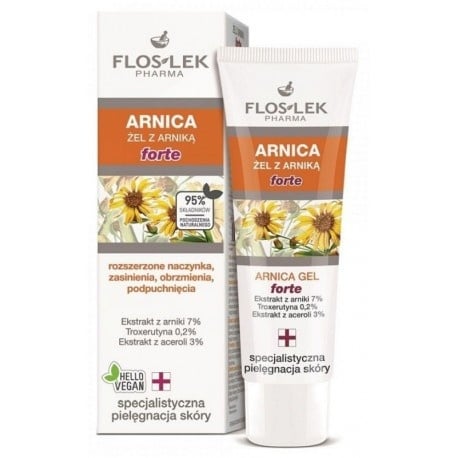 FLOSLEK Arnica Gel Forte Zasinienia Obrzmienia I Podpuchnięcia 50ml