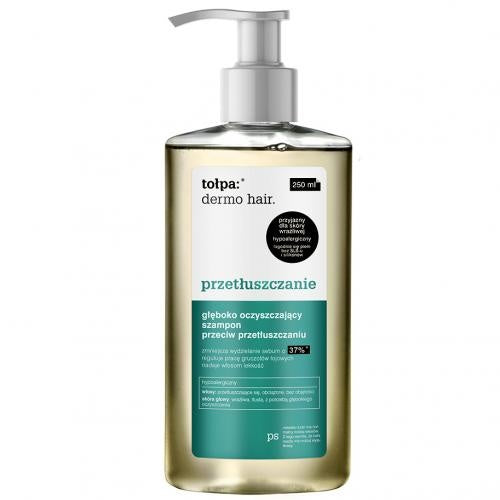 TOŁPA Dermo Hair Przetłuszczanie Oczyszczający Szampon 250ml