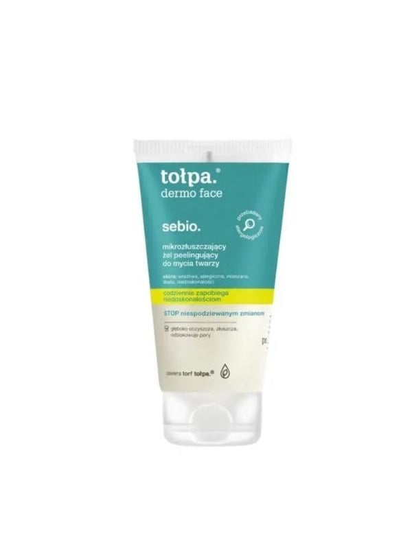TOŁPA Dermo Face Sebio Żel Peelingujący Do Mycia Twarzy 150ml