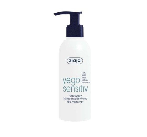 Yego Sensitiv Łagodzący Żel Do Mycia Twarzy Dla Meżczyzn 200ml